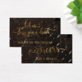 Billets de Boisson | Or Faux & Photo de Bouteilles (Bureau)