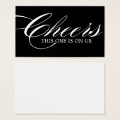 Billets de boisson - Pack de 100 (Devant & derrière)