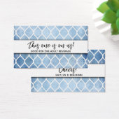 Billets de Boisson Rustique Bleu & Ogee, Police d' (Bureau)