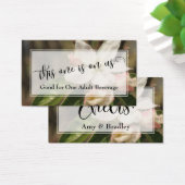 Billets de Boisson | Script avec Photo de Fleurs d (Bureau)