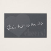 Billets de boisson unique avec coeur et joie sur g (Devant)