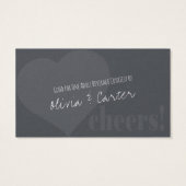 Billets de boisson unique avec coeur et joie sur g (Dos)