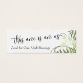 Billets de boisson | Verdure Abstraite, Bouquet de (Devant)