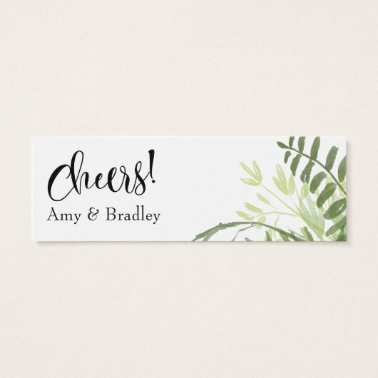 Billets de boisson | Verdure Abstraite, Bouquet de (Dos)