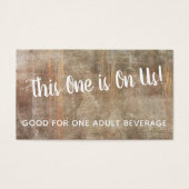 Billets de boisson Vintage Rustique en bois détend (Devant)