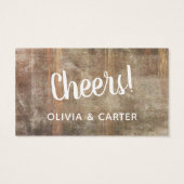 Billets de boisson Vintage Rustique en bois détend (Dos)