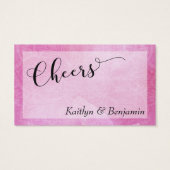 Billets de Boissons de Mariage à Mandala Aquarelle (Dos)