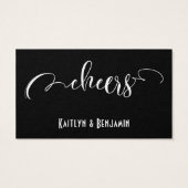 Billets de boissons en typographie blanche avec co (Dos)