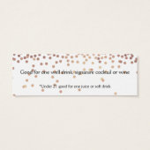 Billets de boissons personnalisés (Dos)