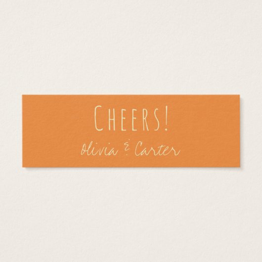 Billets de boissons polyvalents en crème, orange e (Dos)