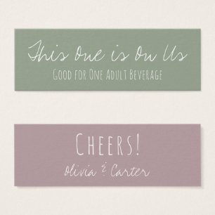 Billets de boissons polyvalents en Rose Dusty et v