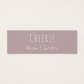 Billets de boissons polyvalents en Rose Dusty et v (Dos)