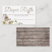 Billets de carte de rabat de lapin pour Baby showe (Devant / Derrière)