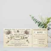 Billets de carte d'embarquement mariage - invitati (Debout devant)