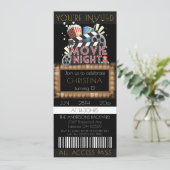 Billets de cinéma Invitation de fête d'anniversair (Debout devant)