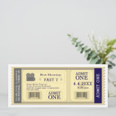 Billets de cinéma Invitation de fête d'anniversair (Debout devant)