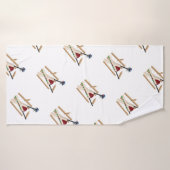 Billets De Cricket Et Balle, (Serviette de bain)