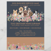 Billets de Flyer pour Promeneur de Chiens de Races (Dos)