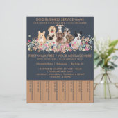 Billets de Flyer pour Promeneur de Chiens de Races (Debout devant)