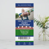 Billets de football Invitation d'anniversaire (Debout devant)