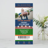 Billets de football Invitation d'anniversaire (Debout devant)