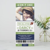 Billets de football Invitations d'anniversaire (Debout devant)