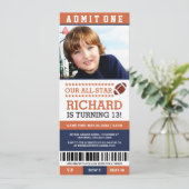 Billets de football Invitations d'anniversaire (Debout devant)