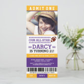Billets de football Invitations d'anniversaire (Debout devant)