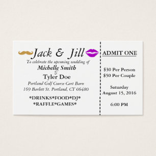 Billets de Jack et de Jill