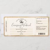 Billets de la carte d'embarquement Surprise Campin (Devant)