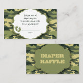 Billets de loterie Camo Vert ou insérer des cartes (Devant / Derrière)