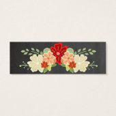 Billets de Mariage à fleurs orange de sang (Dos)