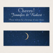 Billets de Mariage de nuit Starry (Devant & derrière)