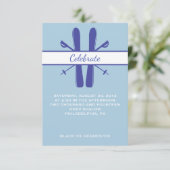 BILLETS DE SKI LIFT Bar Carte de Bat mitzvah (Debout devant)