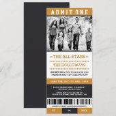 Billets de sport 4 juillet Invitations (Devant / Derrière)