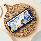 Billets de sport Couples Baby shower Invitation