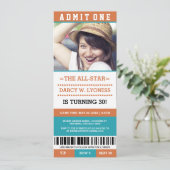 Billets de sport Invitations de fête d'anniversair (Debout devant)