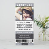 Billets de sport Invitations de fête d'anniversair (Debout devant)