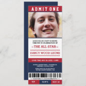 Billets de sport Invitations du Bachelor Party (Devant / Derrière)