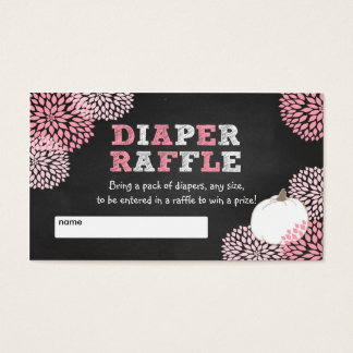 Billets de tombole de baby shower rose blanc Citro