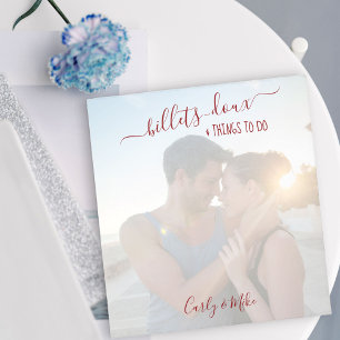 Billets Doux en Dingen om de Vierkante Foto van de Notitieblok