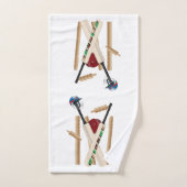 Billets Et Boule De Cricket, Serviettes De Bain (Serviette à main)