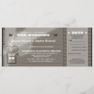 Billets Mariage de première vidéo Invitations