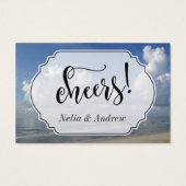 Billets Mariages à thème plage (Dos)