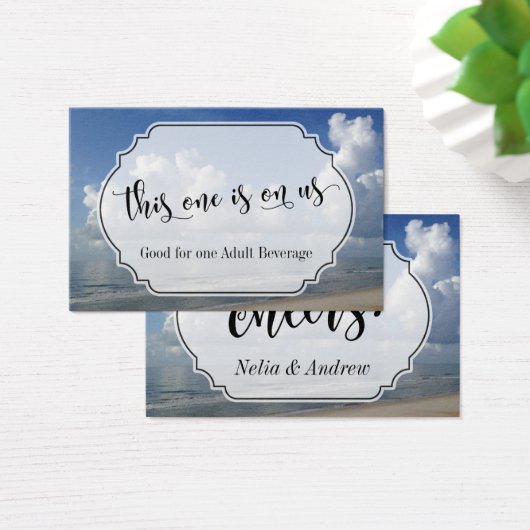 Billets Mariages à thème plage (Bureau)