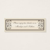 Billets Mocha et Ivory Floral Drink (Dos)