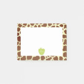 Billets Post-it® de l'enseignant de la girafe vert (Devant)