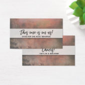 Billets Rustique Orange Drink avec écriture modern (Bureau)