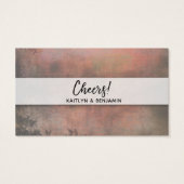 Billets Rustique Orange Drink avec écriture modern (Dos)