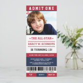 Billets sport Invitations de fête d'anniversaire (Debout devant)